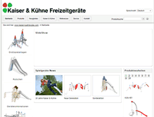 Tablet Screenshot of kaiser-kuehne-play.com